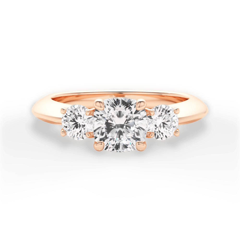 Three Stone Engagement Ring - Round