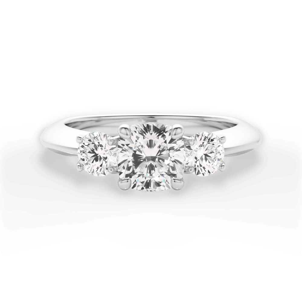 Three Stone Engagement Ring - Round