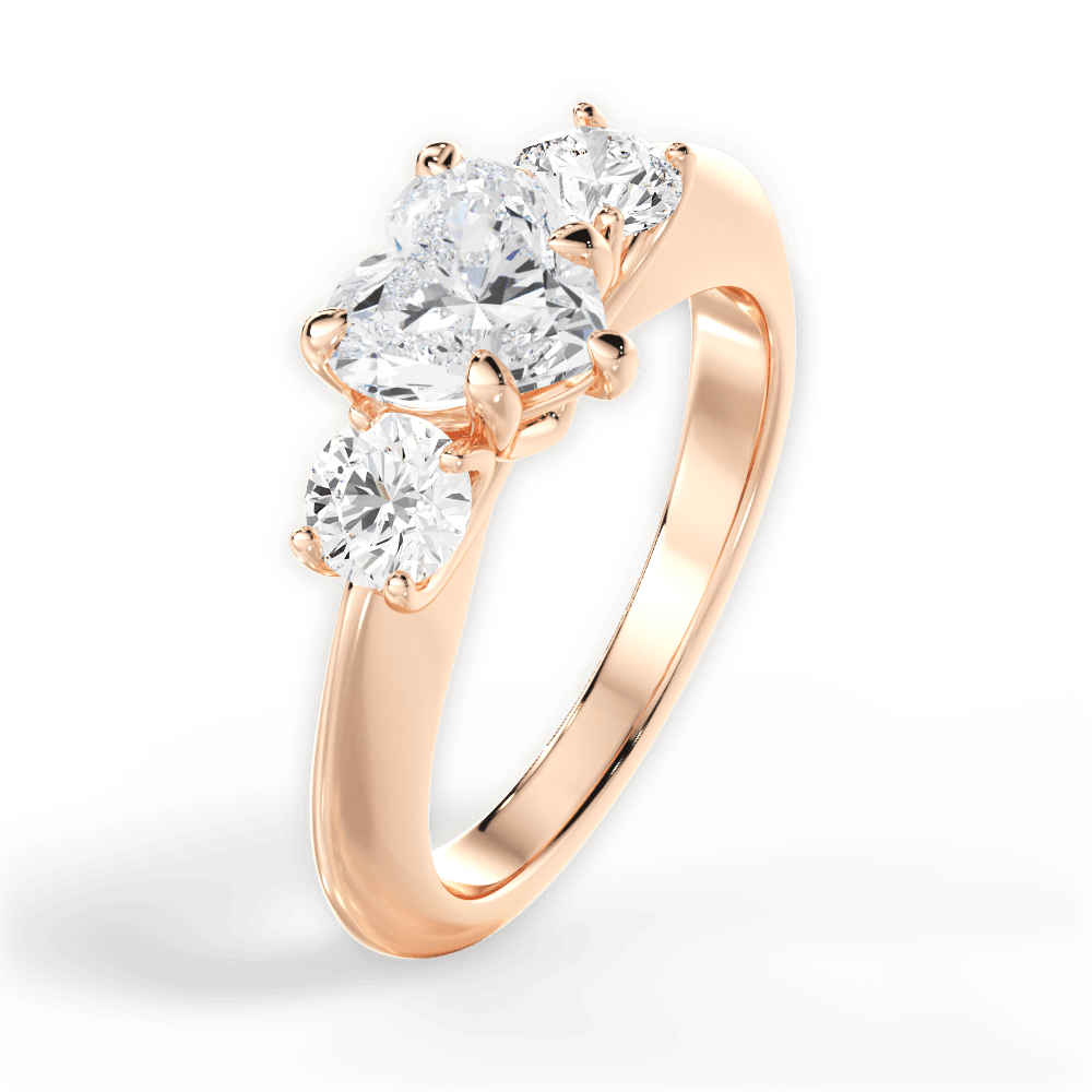 Three Stone Engagement Ring - Round