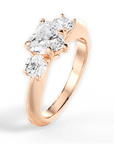 Three Stone Engagement Ring - Round