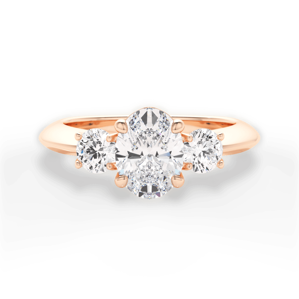 Three Stone Engagement Ring - Round