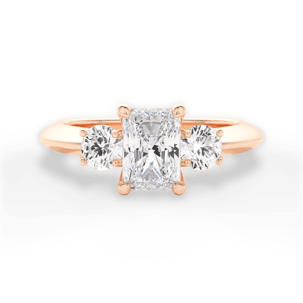 Three Stone Engagement Ring - Round