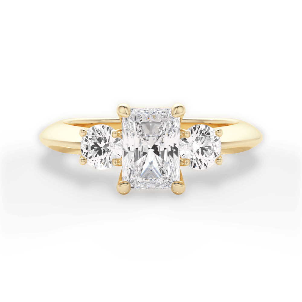 Three Stone Engagement Ring - Round