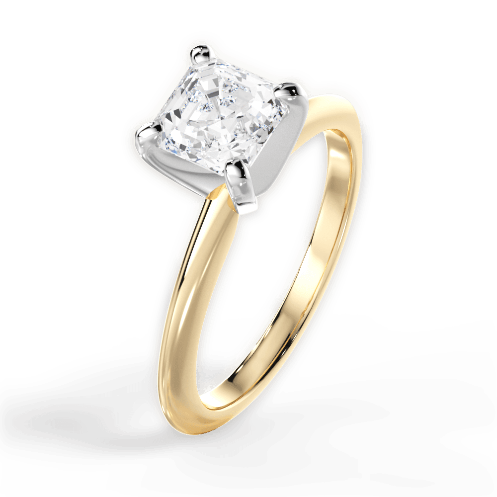 Knife Edge Solitaire Engagement Ring