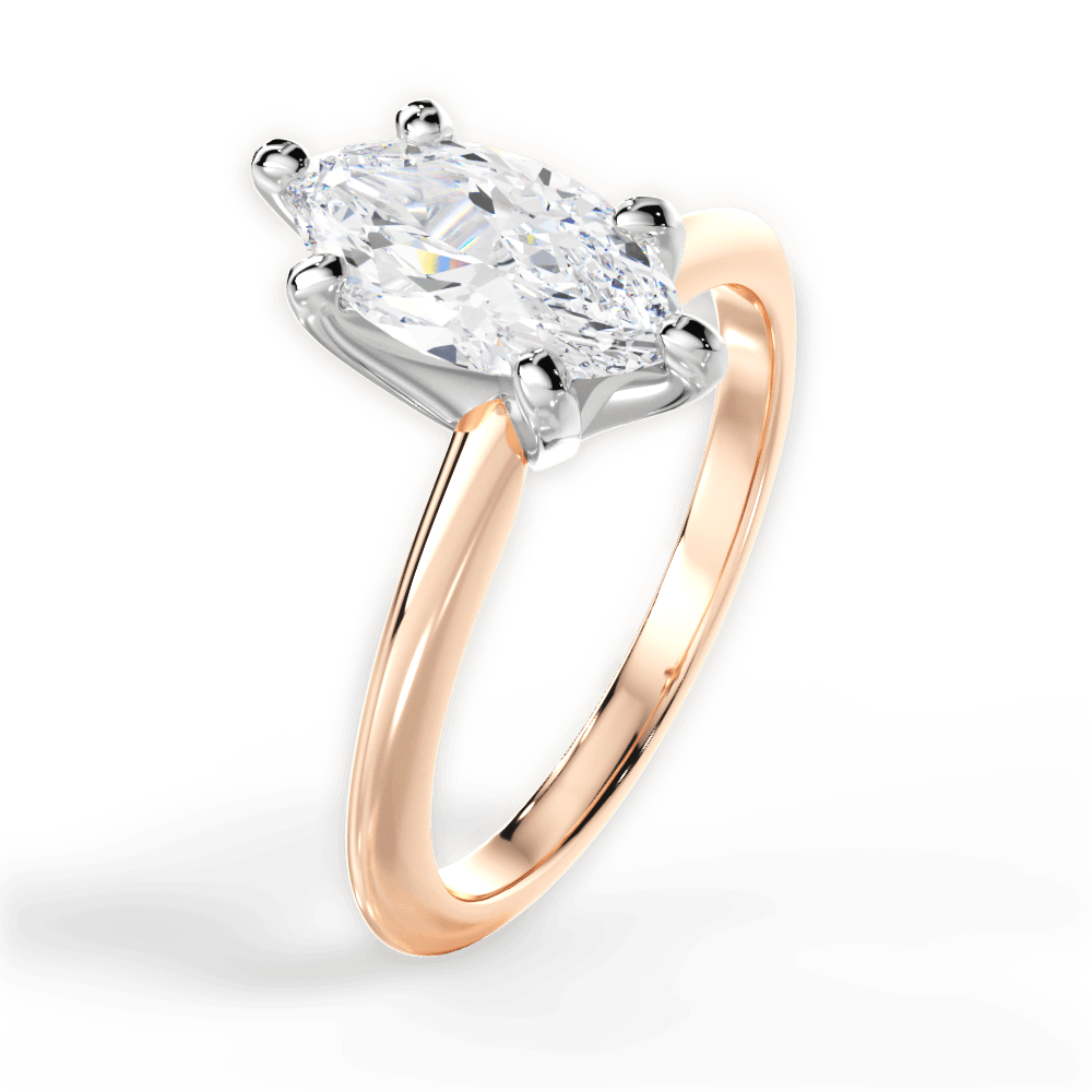 Knife Edge Solitaire Engagement Ring