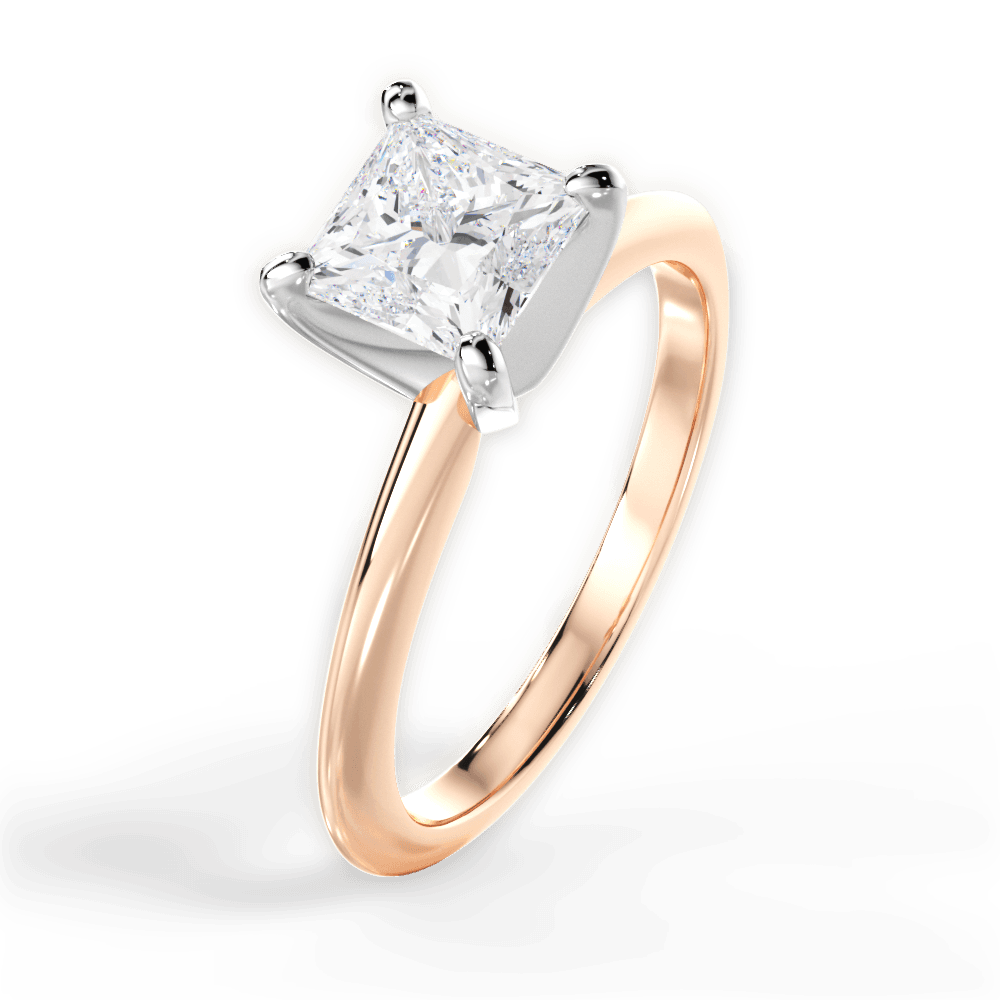 Knife Edge Solitaire Engagement Ring